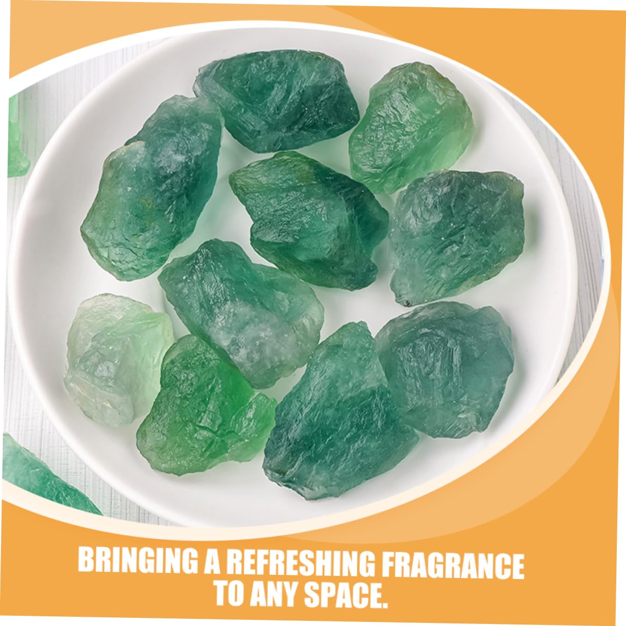 Piedras de Fluorita Verde Natural 3-5 Cm 500 G Difusores Aromaterapia para Decoración de Acuarios y Manualidades Artesanales, Relleno de Jarrones, Uso Terapéutico y Creativo