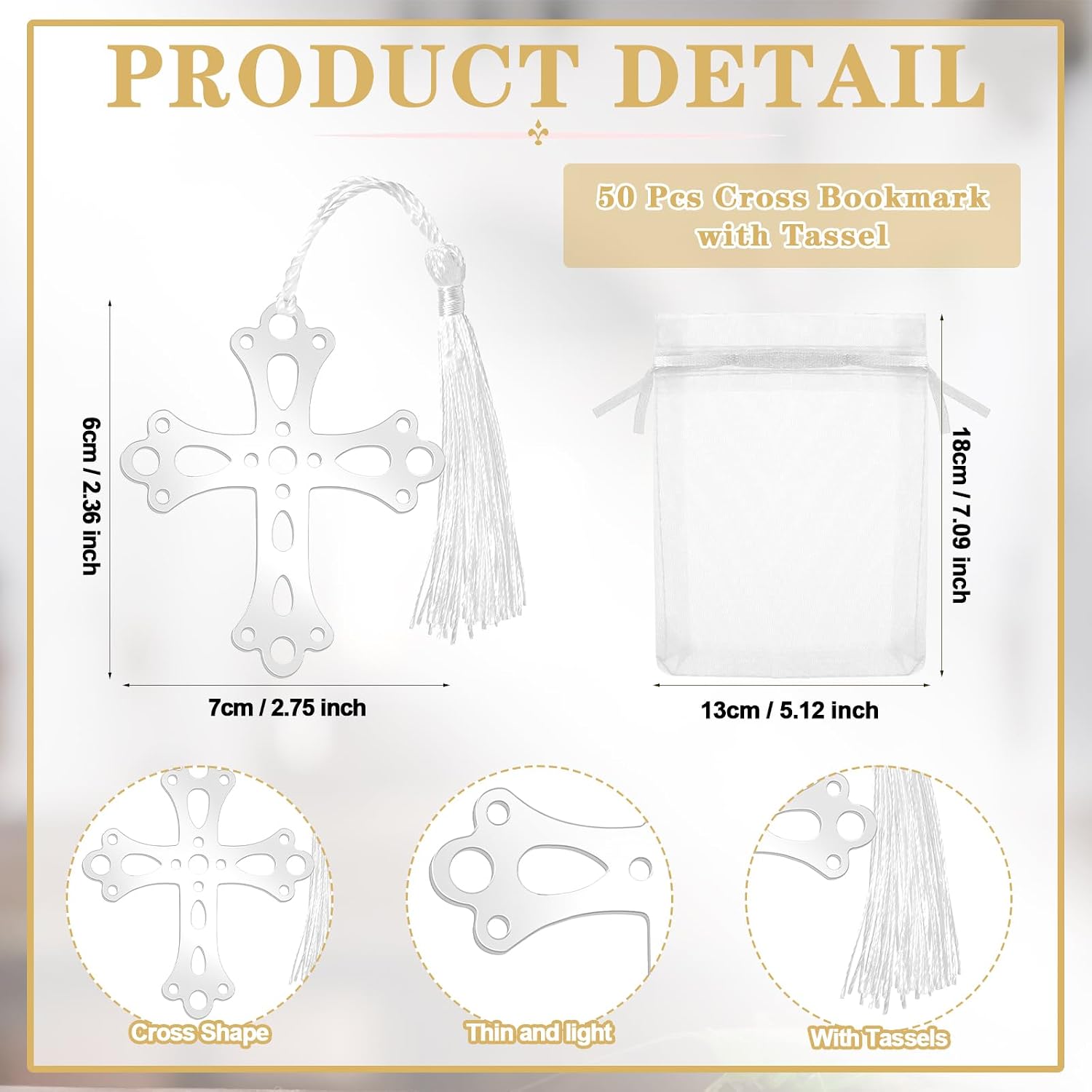 Spakon 30 Sets Christian Mother's Day Church Gifts Bulk Religious Inspirational Scripture Bible Verse Pens with Metal Cross Bookmarks Organza Bags for Mom Women Sunday School Church Gifts