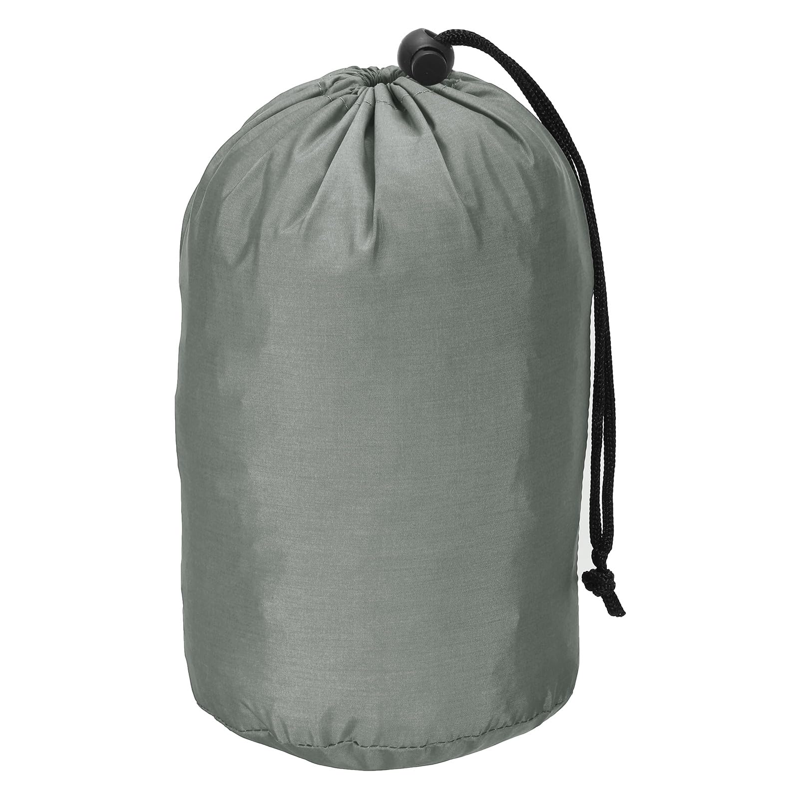 PATIKIL Stuff Sack, 5 x 10 Inch Waterproof Outdoor Storage Sack Portable Drawstring Dust Flap Bag for Camping, Gray