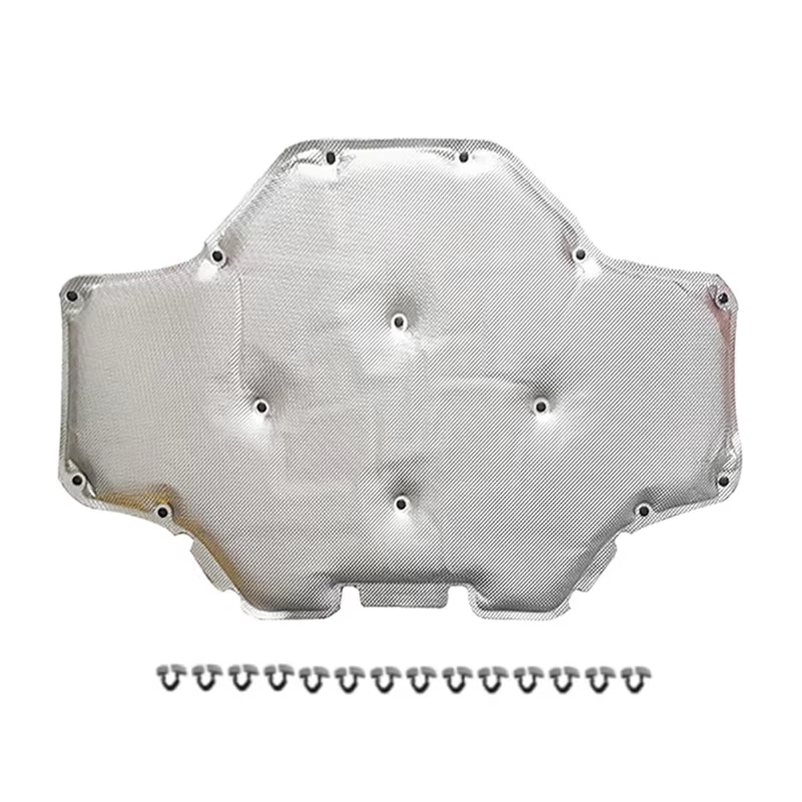 Mnbyhud Silver Bonnet Insulation Pad Compatible With Bmw For X3 G01 2018 2019 2020 Car Engine Soundproof Front Hood Soundproofing Cover Heat Sound Insulation Bonnet Mat