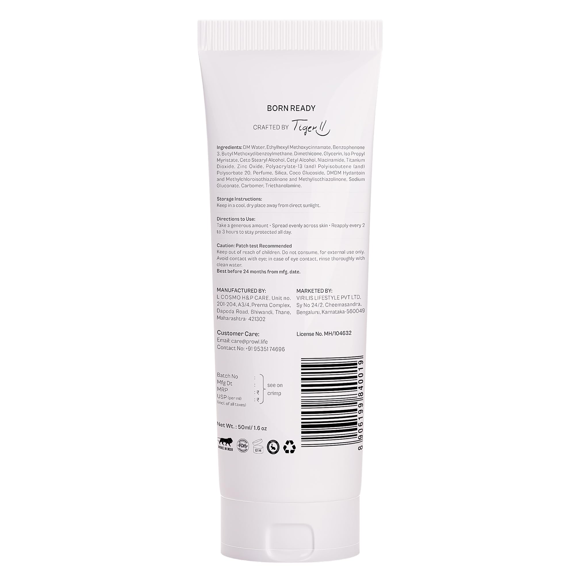 PROWL Sunscreen SPF50 - Men's Face Protection -3
