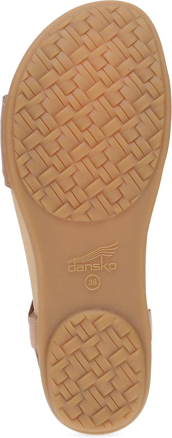 Dansko Jodie Sandal for Women - Leather Linings and Uppers for All-Day Comfort - Dual-Density EVA Footbed and Lightweight Rubber Outsole for Long-Lasting Wear