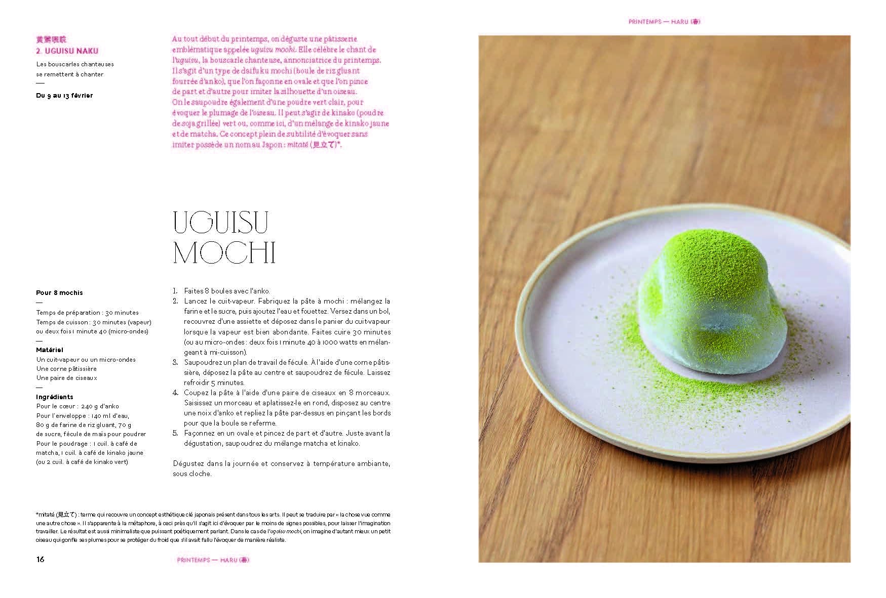 Douceurs japonaises: 72 mochis, daifuku, dango et taiyaki pour célébrer les saisons