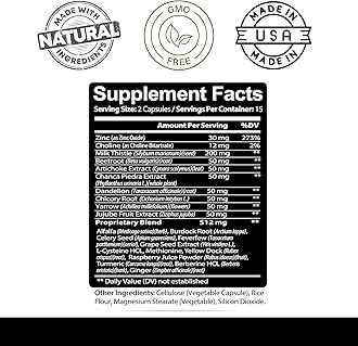 Kaya Naturals Liver Cleanse Detox & Repair - Milk Thistle Supplement - Liver Detox for Women and Men - Artichoke Extract and Dandelion Root Capsules - 30 Count
