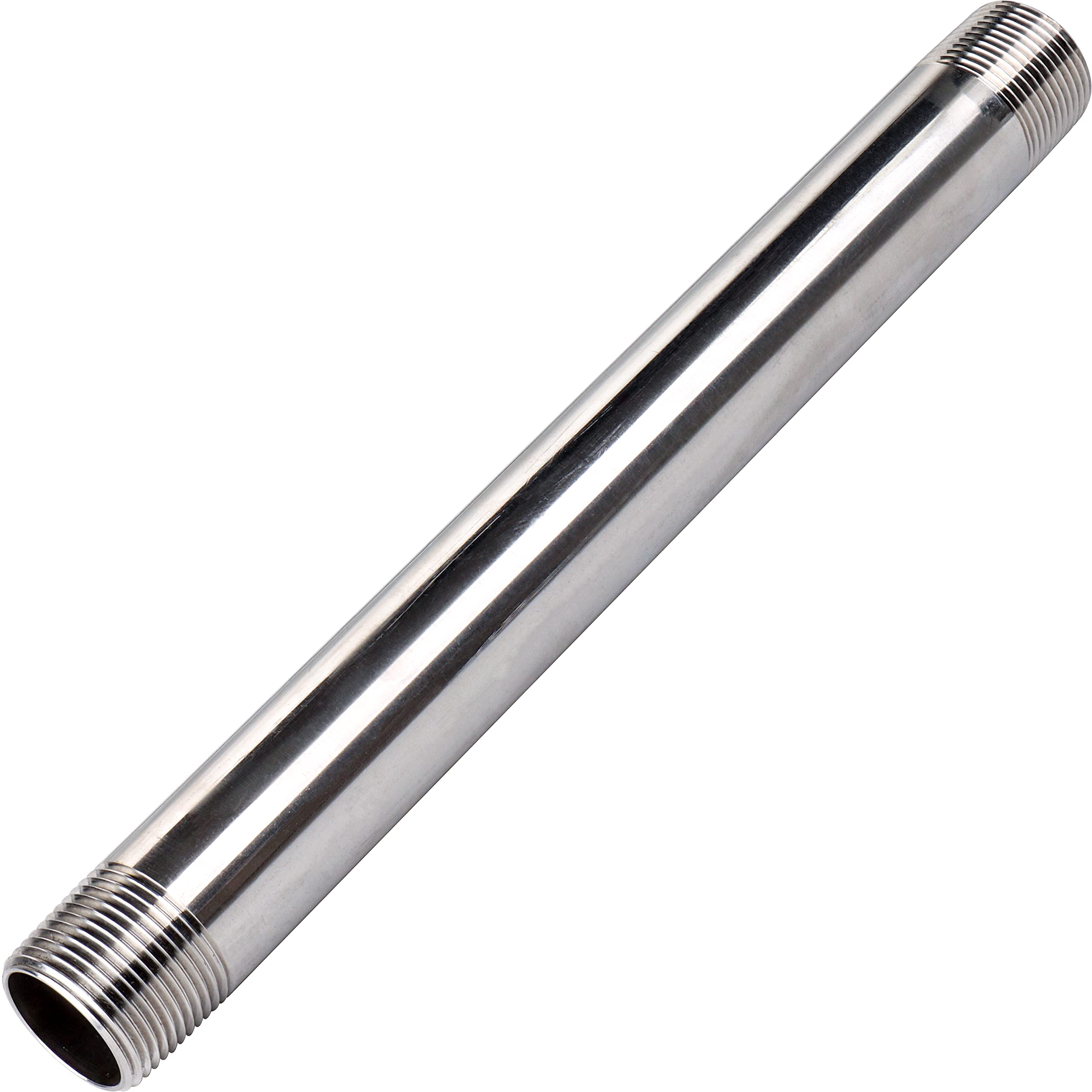 Raccord de tuyau inox 316 LTWFITTING long 30,5 cm mâle 1" NPT contre fuite et corrosion de tube