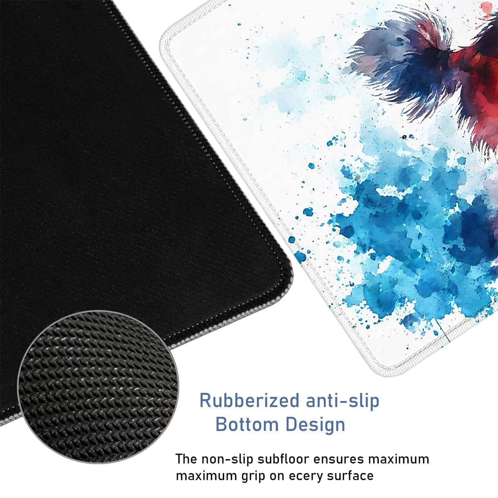 Colorato Tappetino Mouse XXL 1200 x 600 x 5 mm Tappetino Scrivania Cane Mousepad, Sottomano da Scrivania con Bordi Cuciti, Tappetino per Mouse pc Accessori Gaming Migliora la Precisione Velocit H-986