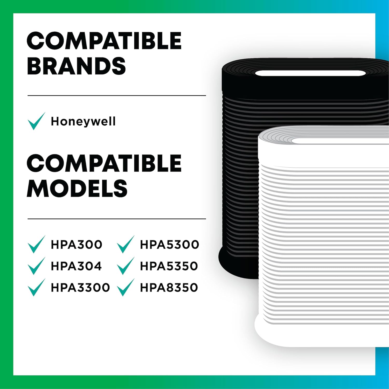 Filterbuy Activated Carbon Pre-Cut Filter HRF-A300 Replacement for Honeywell Air Purifier (4-Pack, Made in USA) - Image 2