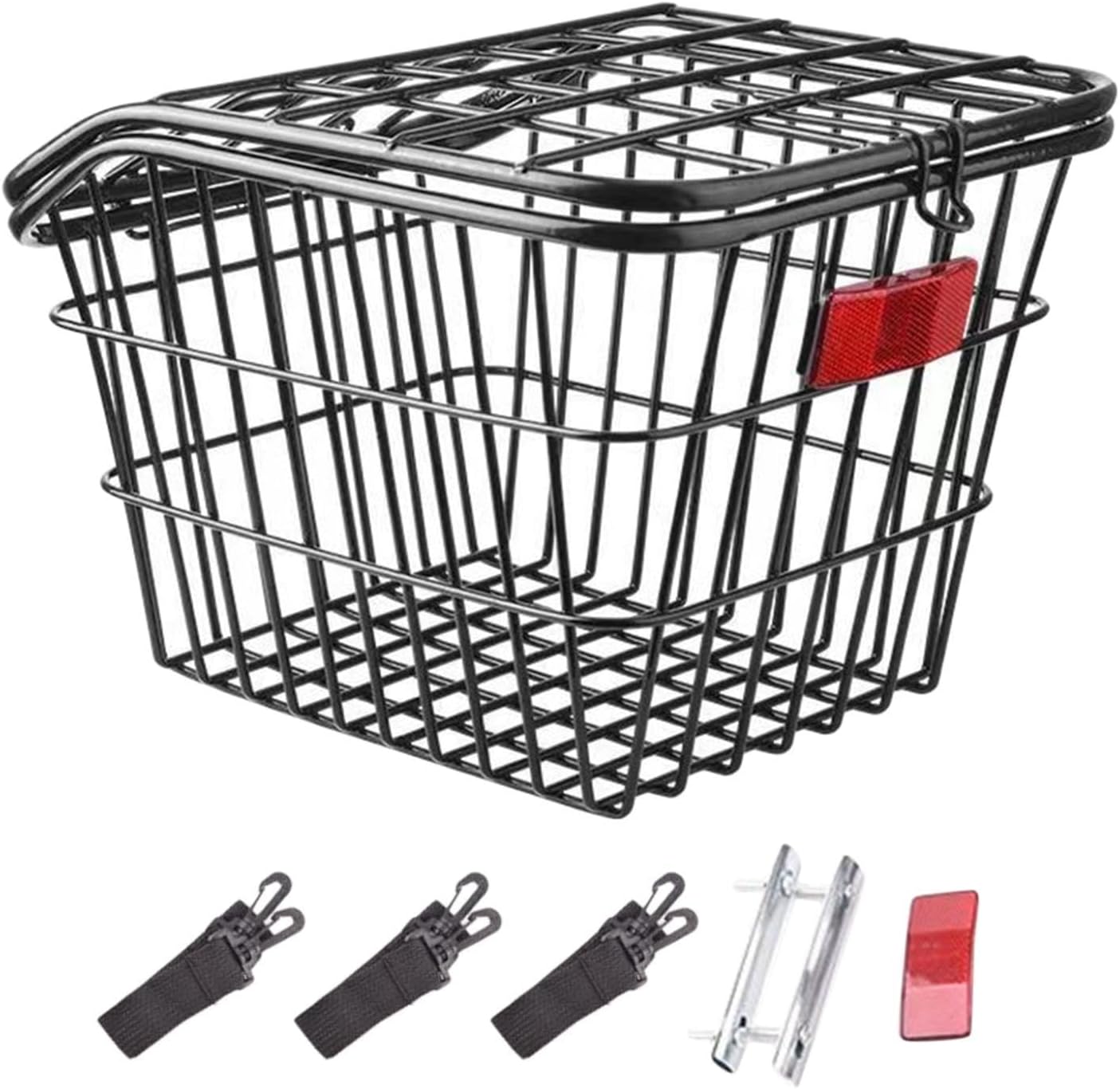 Bike Rear Basket Bicycle Storage Basket Fashion IRO Sturdy Bicyclecargo Container for Mountain Road Bikes Riding Accessories