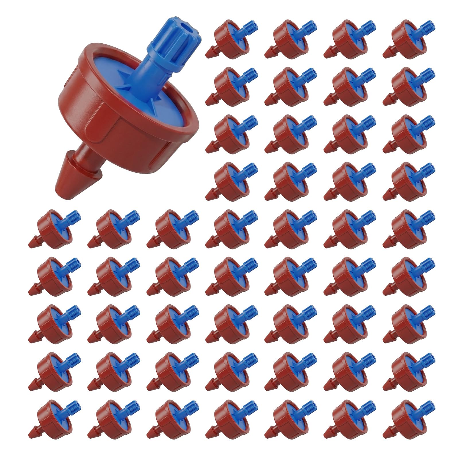 Photo 1 of 0.5 GPH Pressure Compensating Drippers: 50 Pack Drip Irrigation Spot Emitters Constant Flow Drip Emitters Heads Drip Irrigation Parts for Garden Irrigation System