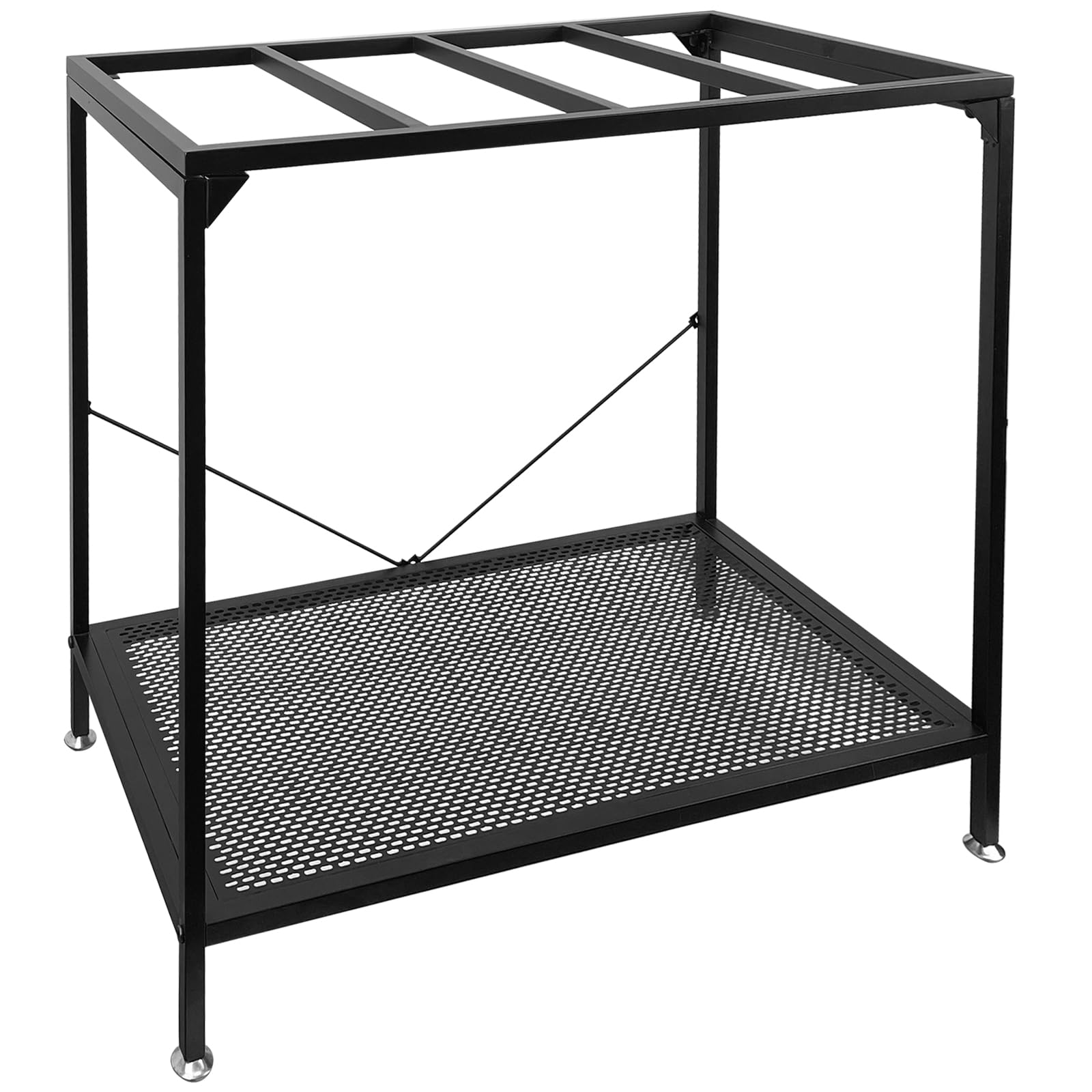 TONGMO 40 Gallon Fish Tank Stand, 2 Stands Metal Aquarium Stand, Aquarium Turtle Tank (40 Gallon-Black)