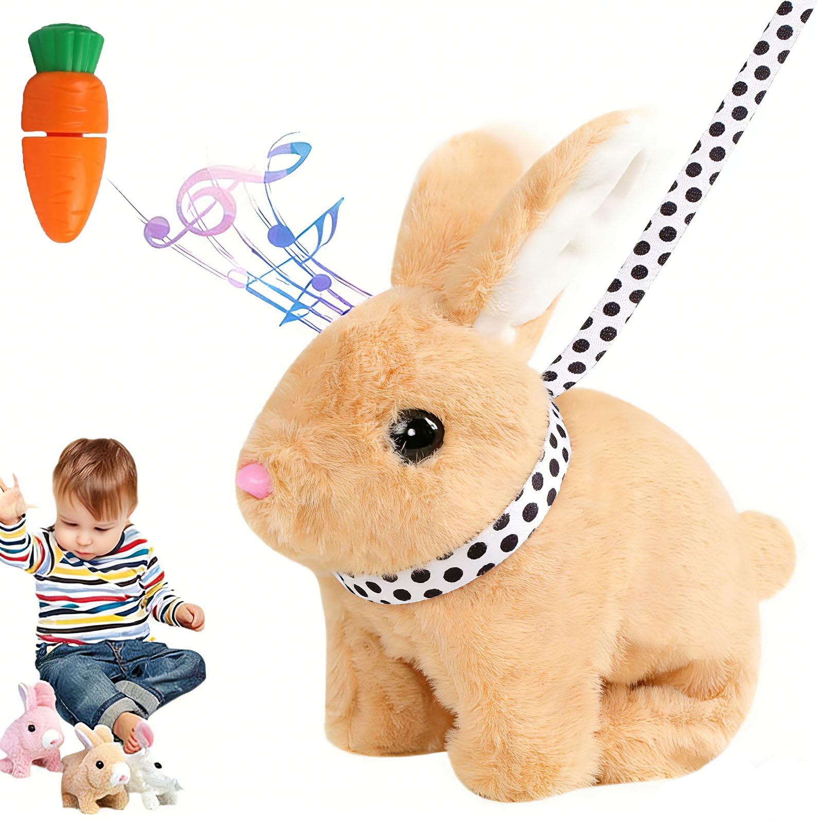 Hopping Rabbit Plush Bunny Toy My Realistic Bunny Toy Vitality Bliss Bunny Rabbit Plush Interactive Toys Wiggle Ears