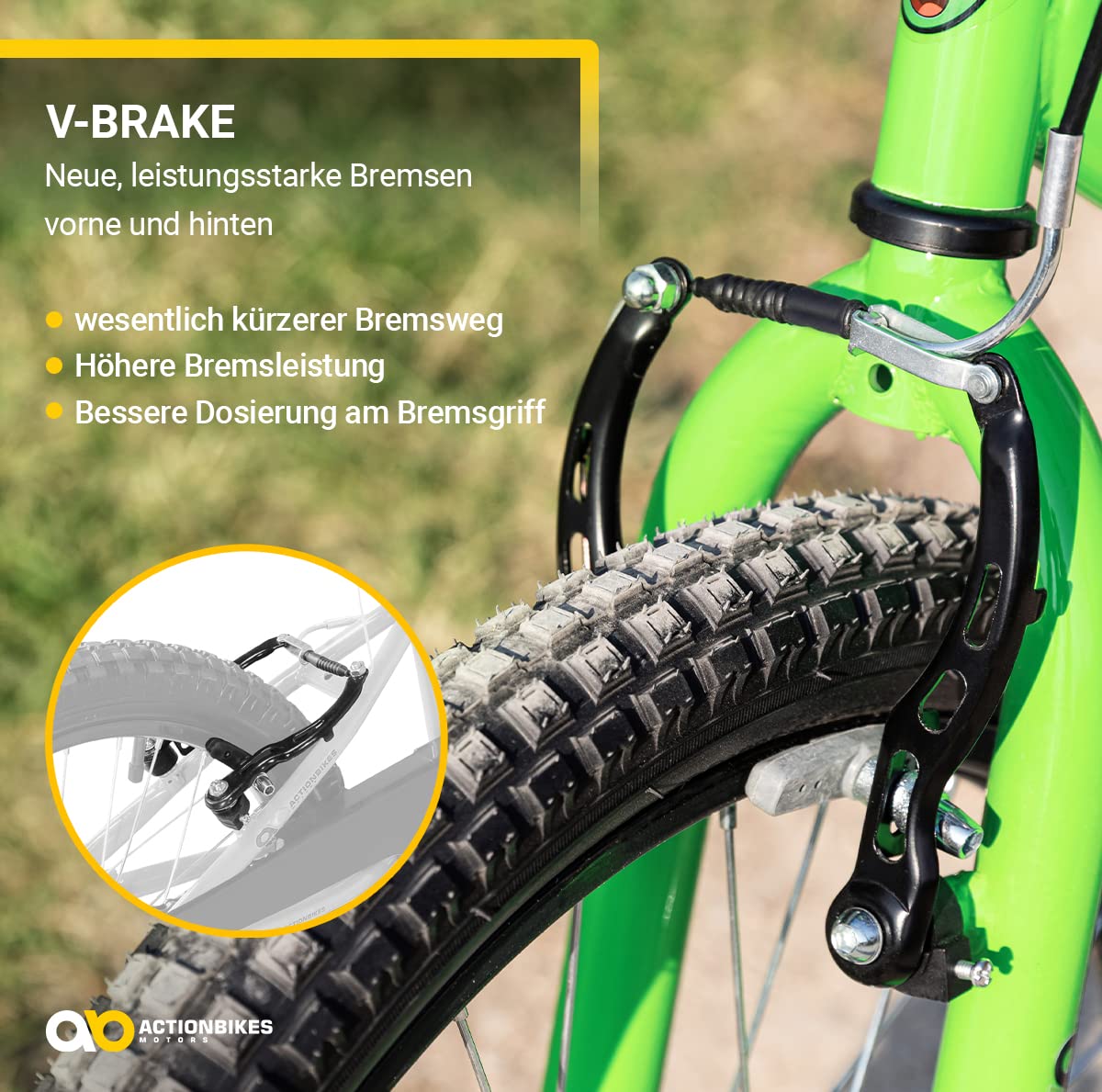 Actionbikes Kinderfahrrad Zombie | 12 16 20 Zoll - V-Brake Bremsen - Fahrrad für Kinder von 2-9 Jahren - Schutzblech v. / h - Kinder Fahrrad für Mädchen & Jungen - Fahrräder - Bicycle - Kinderrad