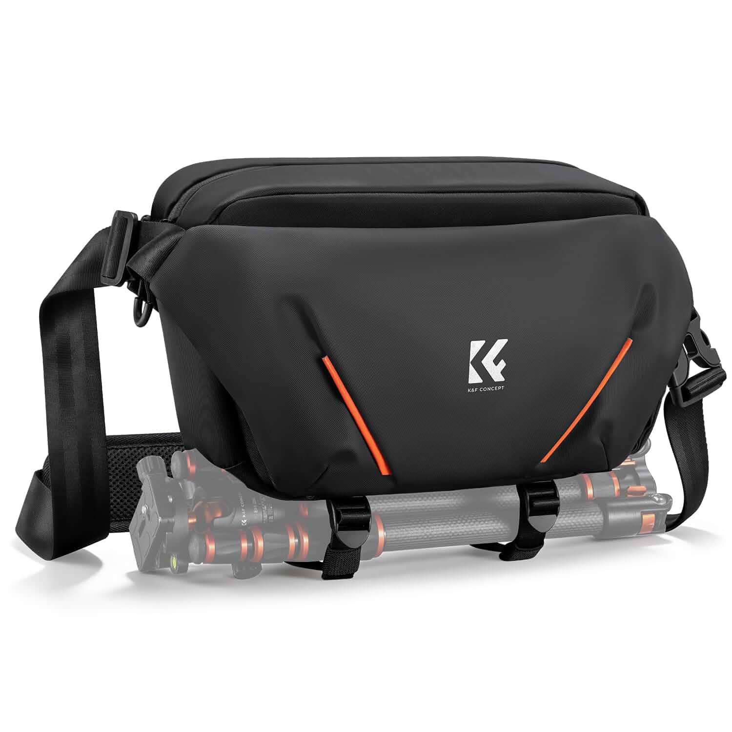 K&F CONCEPTCamera Sling Bag, Lightweight Crossbody Bag with Tripod Holder Water-Resistant, Foldable Side Pocket, Quick Access, Street & City, Men & Women, for Canon/Sony/Nikon/DSLR/Mirrorless, BS19