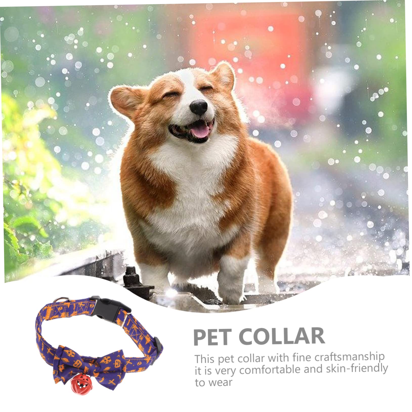 Sosoport 5pezzi Collare Decorativo Per Cani e Gatti Halloween Con Design Tema e Confezione Da Accessorio Festivo Per Animali Domestici Per Foto e Feste Di Halloween