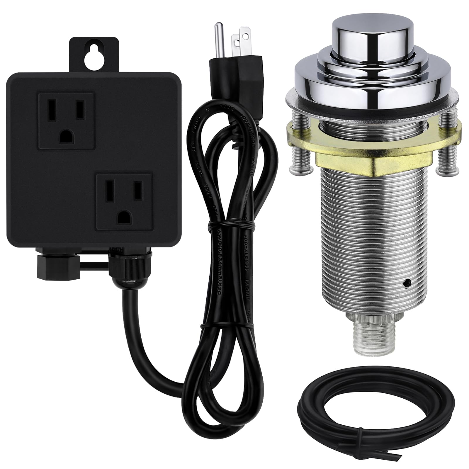 SINKINGDOM Dual Outlet Chrome Air Switch