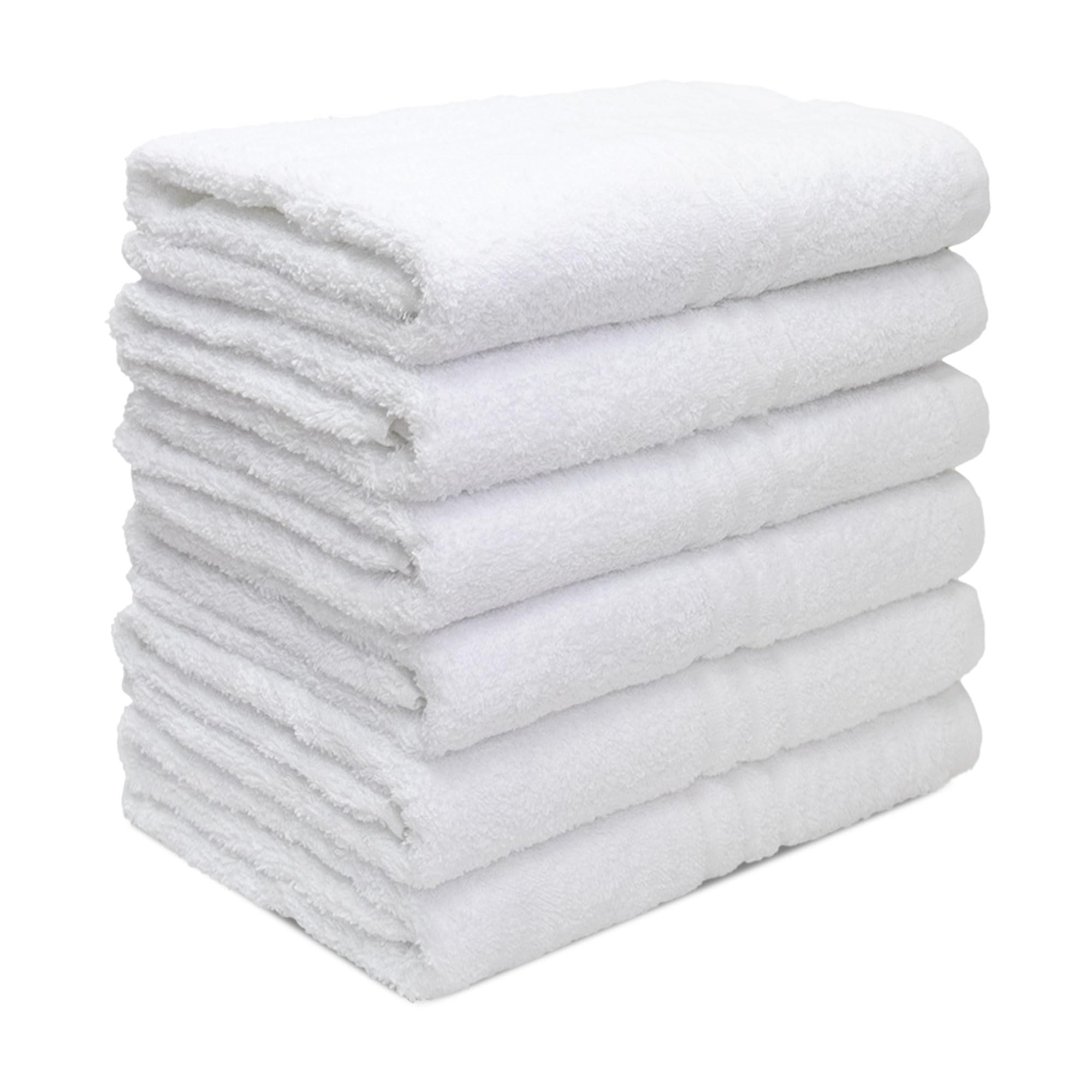 6846 - Juego de 6 toallas de baño de rizo Hotellerie de algodón, 55 x 105 cm