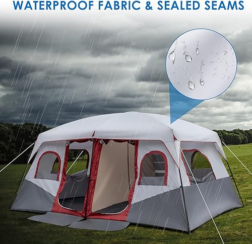 Miniatura 9 de Ochine Tienda de campaña para 410 personas - Tienda familiar domo para uso en exteriores e interiores