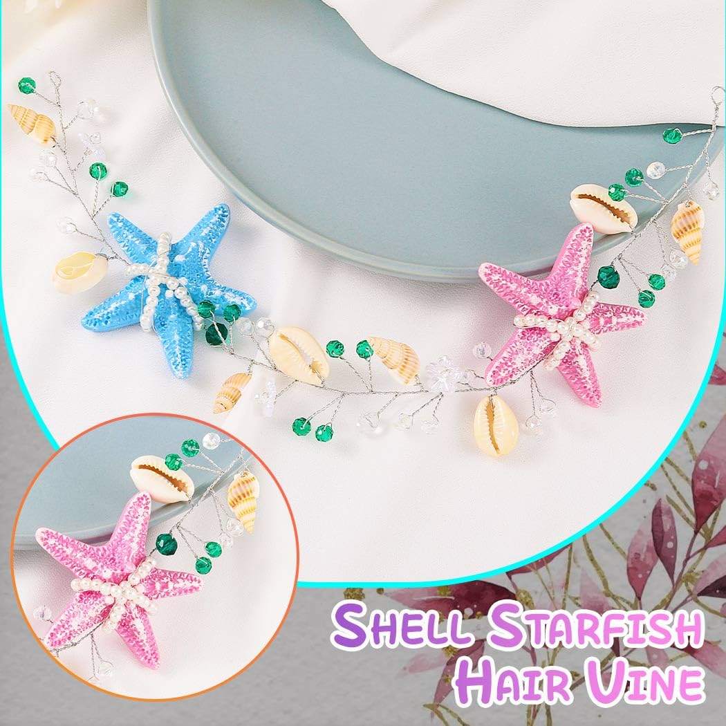 Amazon.com : Brishow Mermaid Headband Ocean Starfish Head  display picture 1