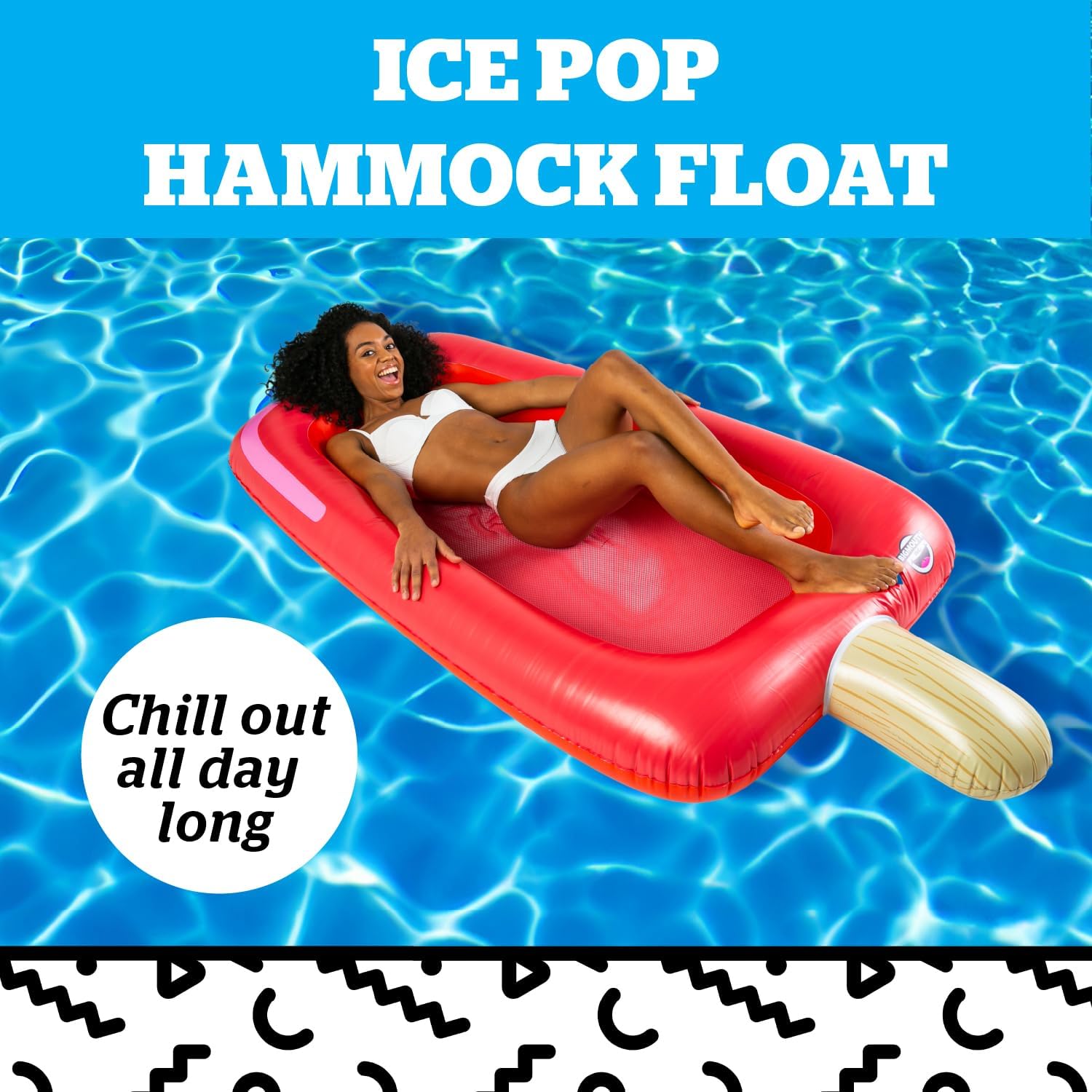 BigMouth Inc. Large Funny Inflatable Raft, Guarded Sides & Headrest, 6 ft Long Heavy Duty Pool Float