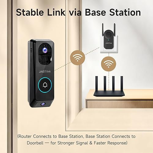 Miniatura 5 de Timbre de video de doble lente 2K inalámbrico con timbre, protección del paquete, tarjeta SD de 64 GB, cambiador de voz, audio bidireccional, visión