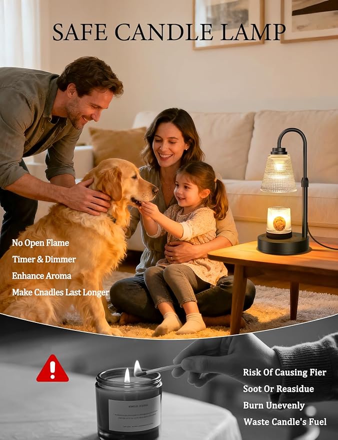 Lámpara Calentadora de Velas con Temporizador y Luz Ajustable miniatura 5