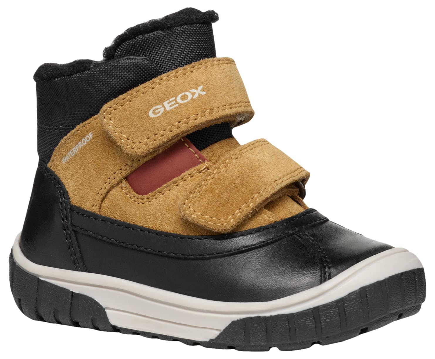 Geox B OMAR BOY WPF C, Ankle Boot, BLACK/CURRY,