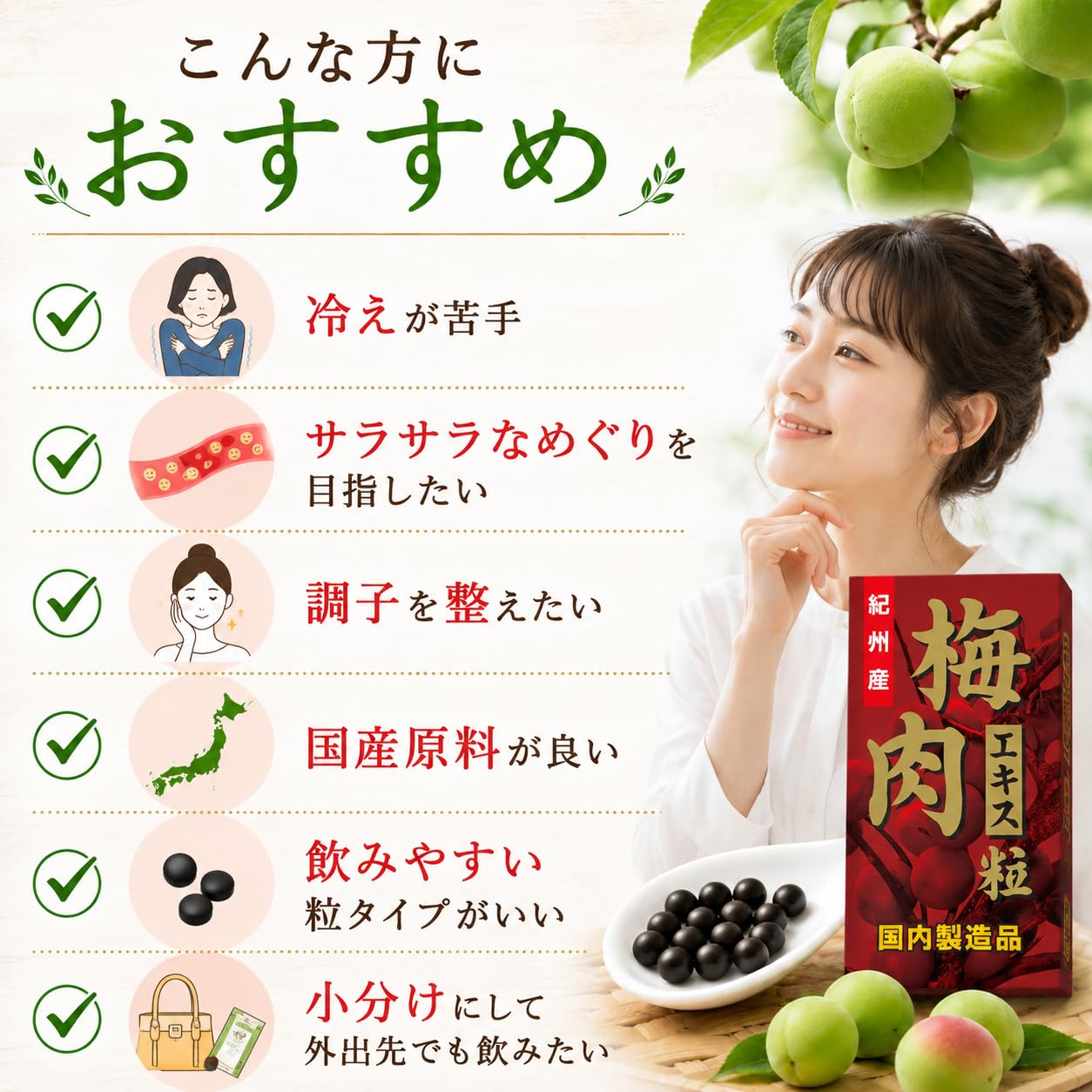 Amazon | 【アウトレット】梅肉エキス 360粒 3個セット 紀州産 国内