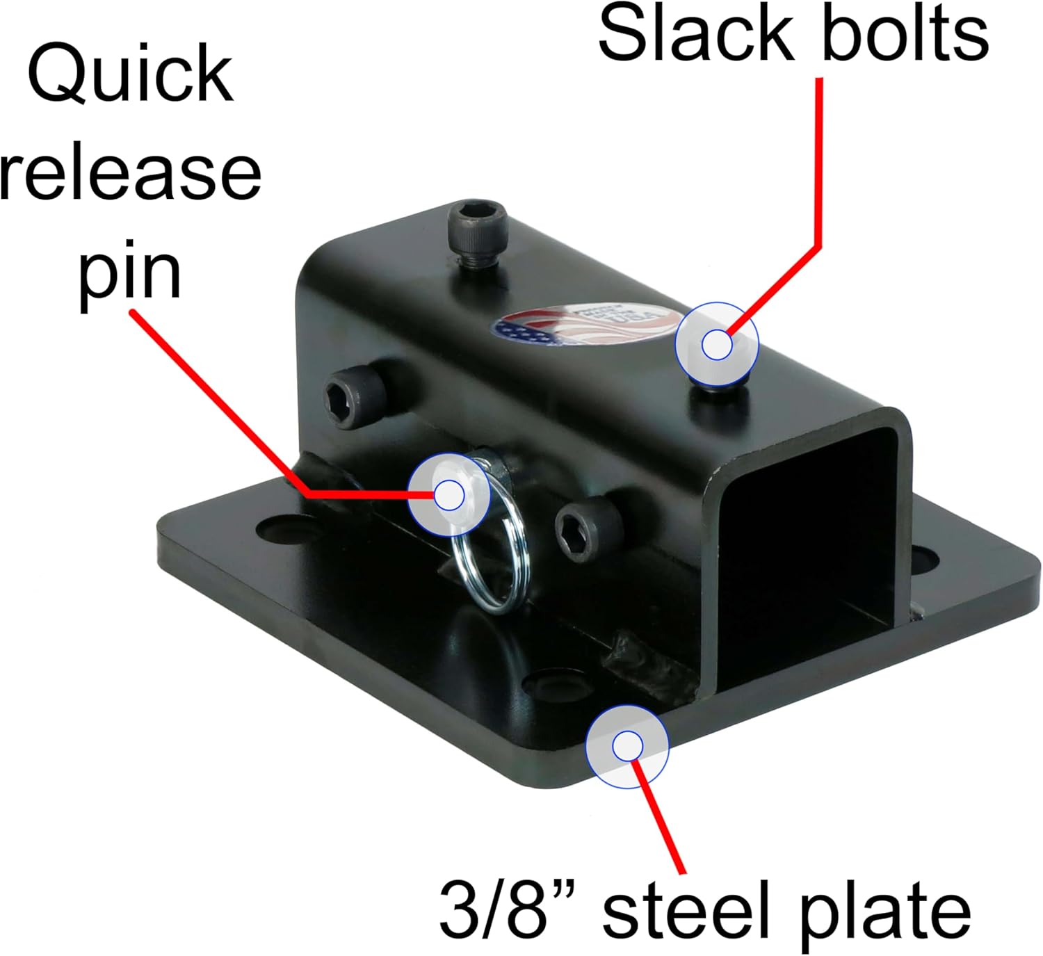 Trick-Tools Versa-Mount Vise and Grinder Table Mount, Workbench Receiver Hitch Style Tool Stand, Made in The USA