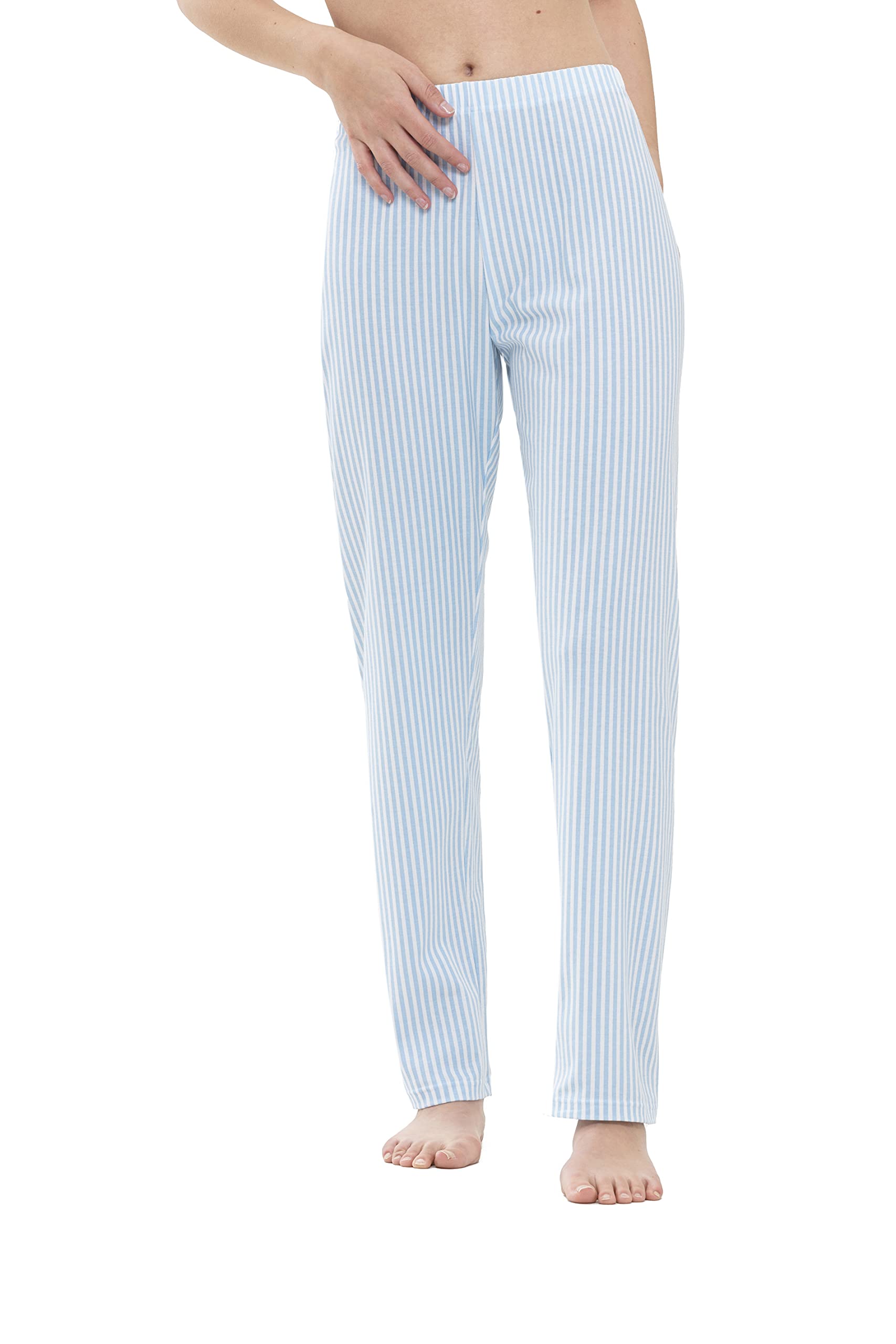 Mey Damen Pyjama Hose - Lange Homewear Hose gestreift aus 100% Bio-Baumwolle - GOTS Zertifiziert - Serie Sleepsation - 17203