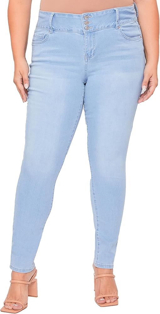 YMI Jeans Women's Plus Size Sustainable Essential Skinny Jeans