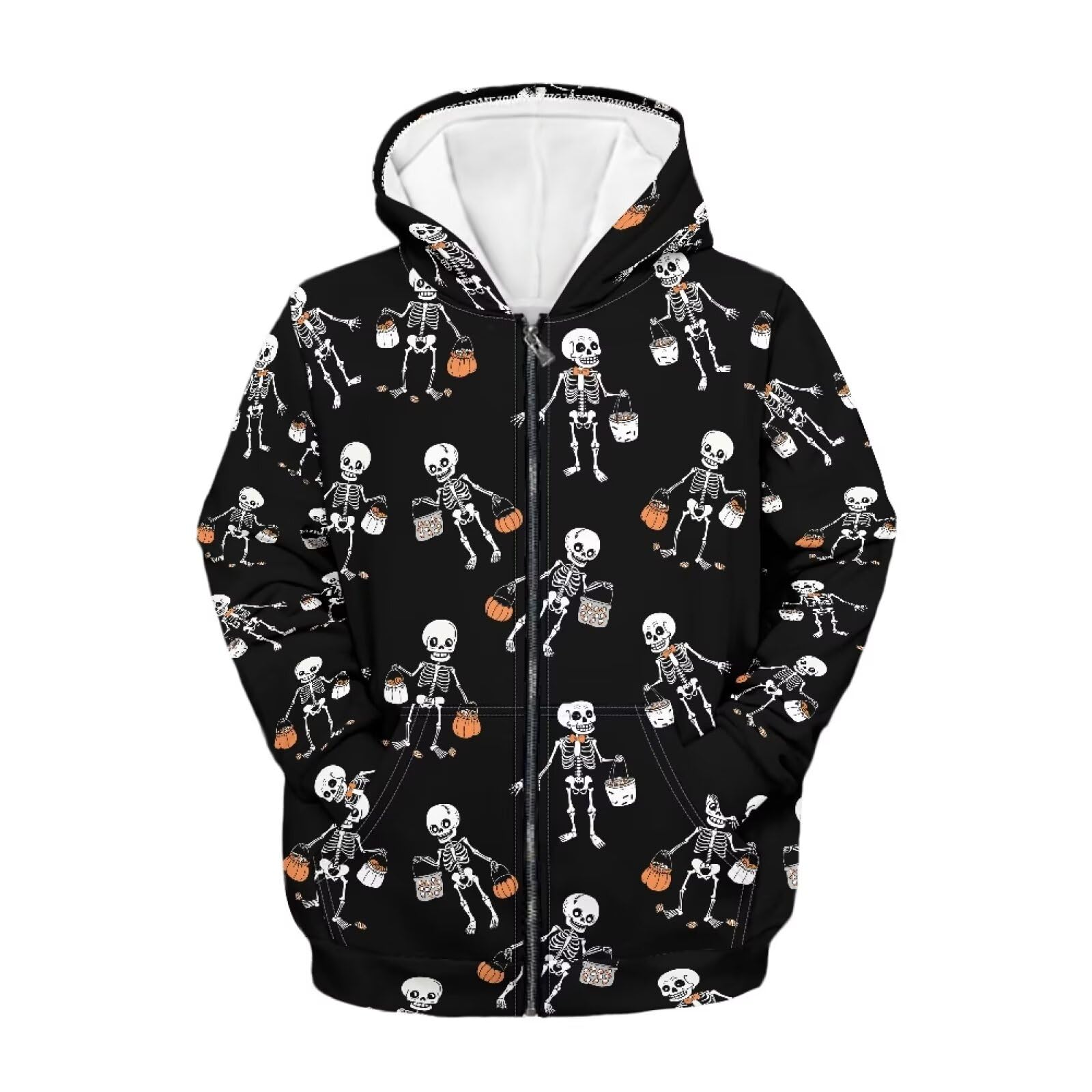 Zipper Hoodie for Kids Full Zip Up Sweatshirt Active Coat Hooded Pullover with Pockets Size 6-16 Boys Girls