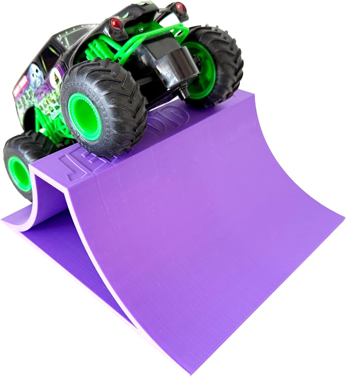 Jeff Did It! 1/24th Monster Truck Stunt Ramp A - Works as Display Stand - Includes Anti Slip Rubber Feet - Catch Big Air! - FREE SHIPPING (Purple)