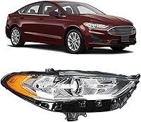 Vista 1 de WFLNHB Conjunto de faros delanteros derecho para reemplazo de Fusion 2017 2018 2019 lado del pasajero DRL Proyector de faro FO2503350