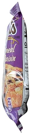 Grandma's Cookies Oatmeal Raisin Flavored 4 Packs 2 per pack