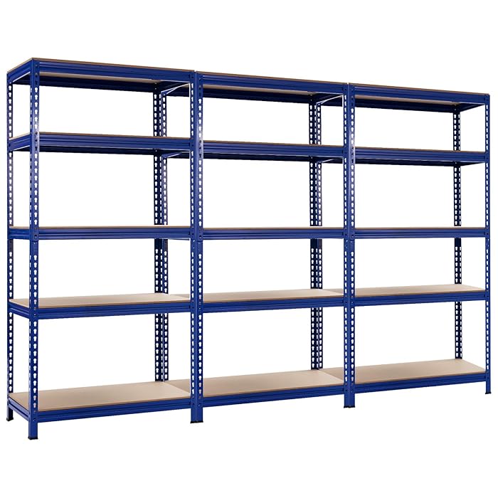 Buy Tangkula 5Tier Steel Storage Shelves, 73” Heavy Duty Garage Shelf