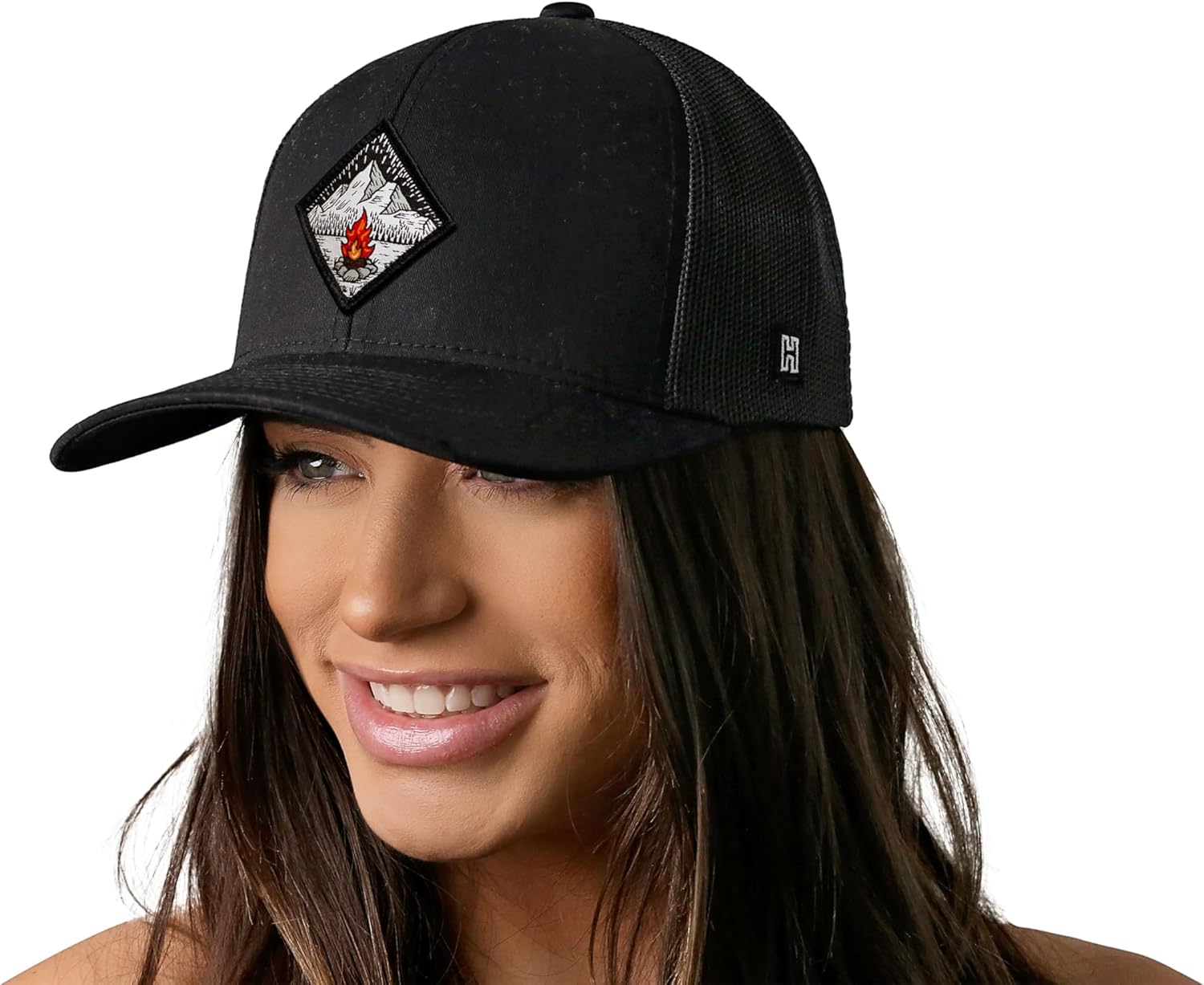 HAKA Camping Trucker Hat, Mountain Mesh Outdoor Hat for Men & Women, Adjustable Snapback Baseball Cap, Golf Hat - Image 4