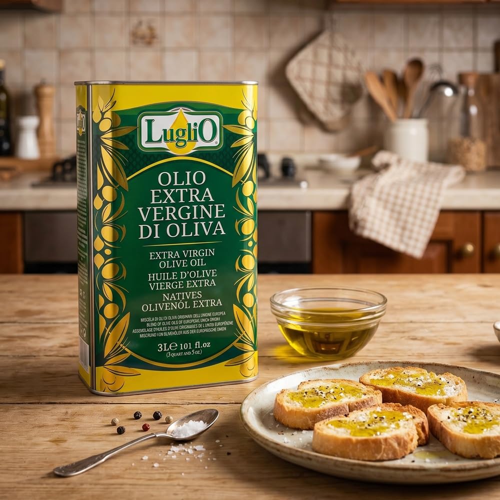 Olio Luglio - Huile d'Olive Extra Vierge (3 Litre) | Bidon de 3 Litres