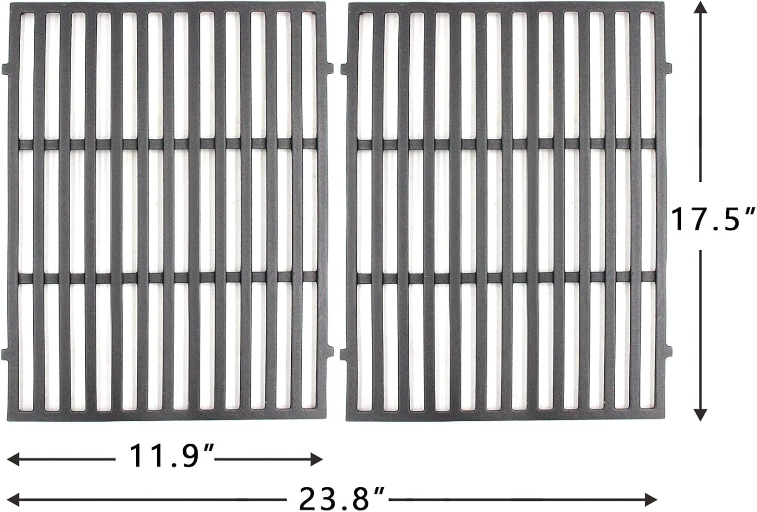 Hongso Grill Grates Flavorizer Bars and Burner Tube Kit Bundle for Weber Spirit 300 Series E S 310 320 (2013-2017) with Front Mounted Control Panels : Patio, Lawn & Garden