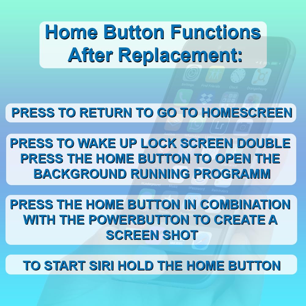 MMOBIEL Homebutton 4. generacji. Kompatybilny z iPhone SE 2022 / SE 2020/8 - Home Taste kabel elastyczny zamiennik z Touch ID - Home Button - w zestawie śrubokręt - srebrny