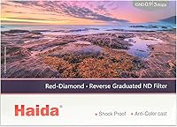 Vista 14 de Haida Diamante rojo a prueba de golpes 3.937 in duro grado ND0.6 filtro ND GND 3.937 x 5.906 in vidrio óptico de doble resistencia MC 2 paradas ND4