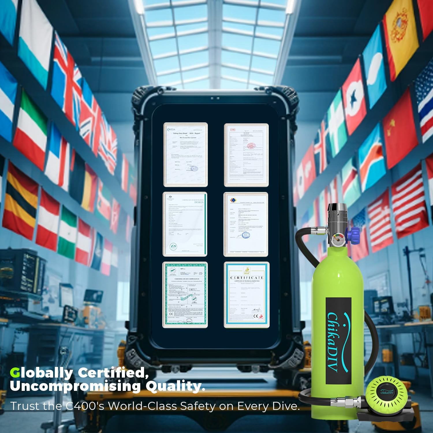 Mini Scuba Diving Tank Equipment, Mini Scuba Cylinder for 1520 Mins