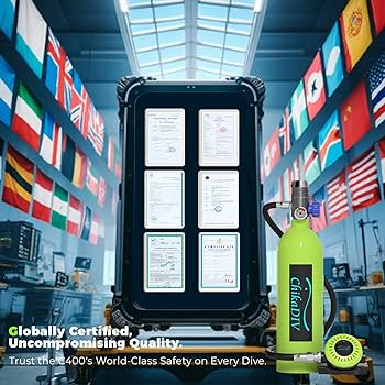 Amazon | CHIKADIV ミニスキューバタンク 1L ポータブル