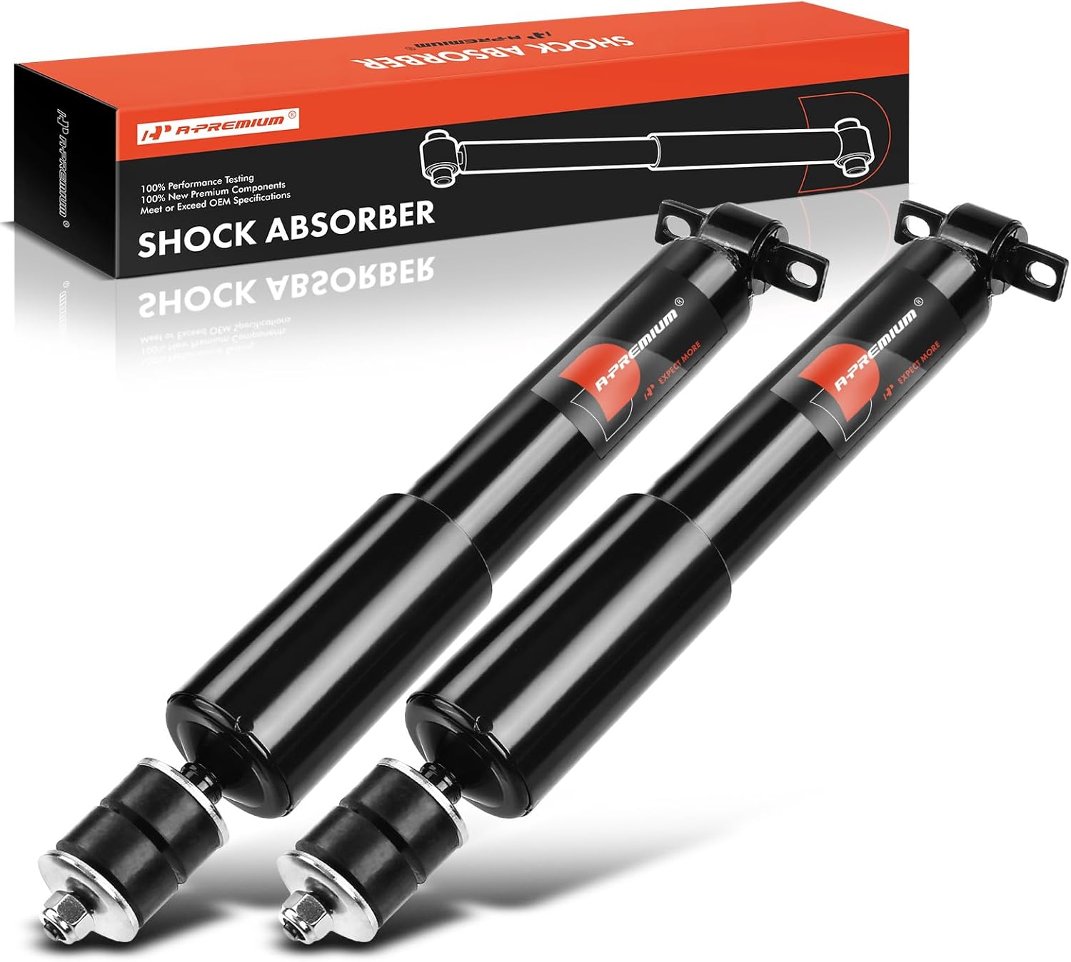 A-Premium Front Pair (2) Shock Absorber Compatible with Chevy Express 2500/Express 3500 03-19, Express 4500 09-19 & GMC Savana 2500/Savana 3500 03-19, Savana 4500 09-19, Driver and Passenger Side