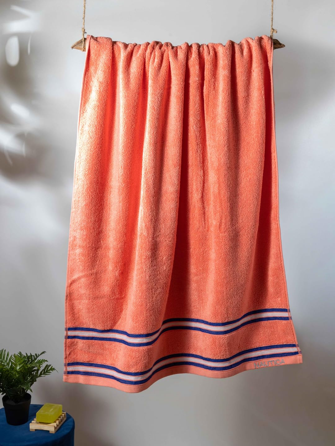 Nautica Vintage Crew Stripe Bath Towel - Royal Blue -7