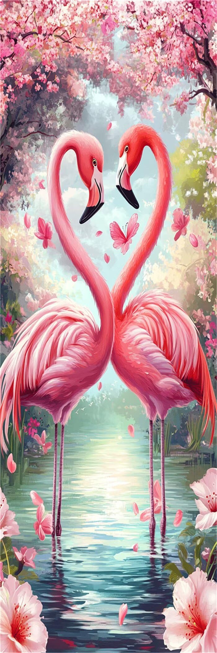 5D Flamingos Diamond Painting Erwachsene Großes XXL 50x130cm qw2-38