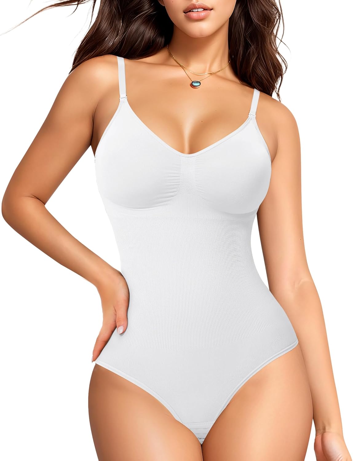 Nebility Shapewear for Women Tummy Control Shapewear Bodysuits Seamless Body Shaper Waist Trainer Body Suit