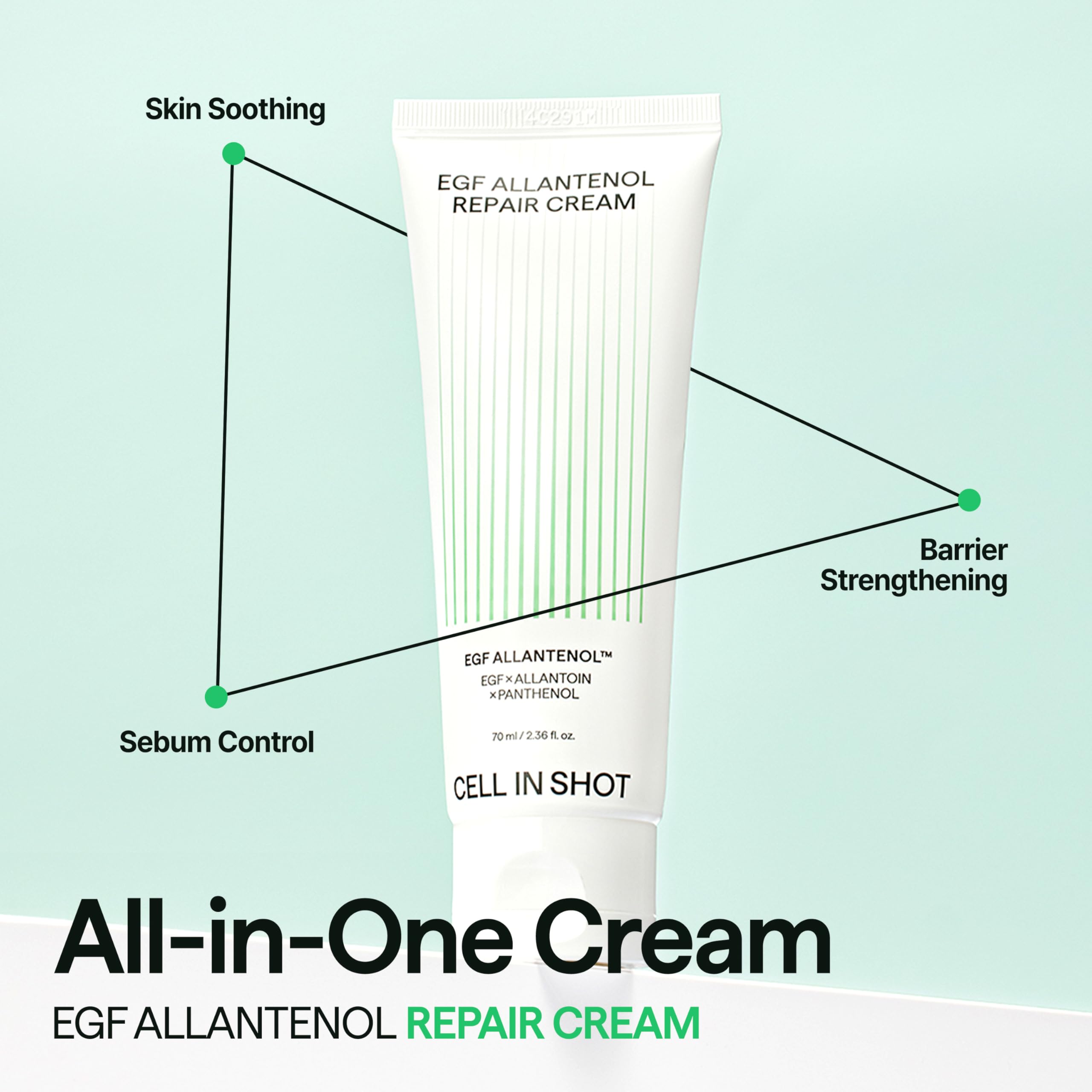 Amazon.com: CELL IN SHOT EGF Allantenol Barrier Repair Cream