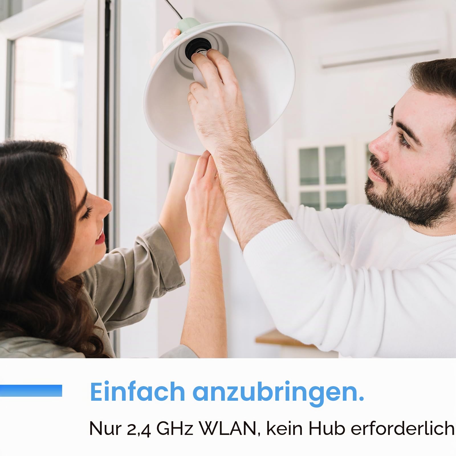 ANTELA Alexa Glühbirne E27 9W 1000LM RGB Smart WLAN LED Dimmbare Birne Lampe, Kompatibel mit Google Home, Smart Life APP, 2700K-6500K Warmweiß Kaltweiß Licht, 4 Stück