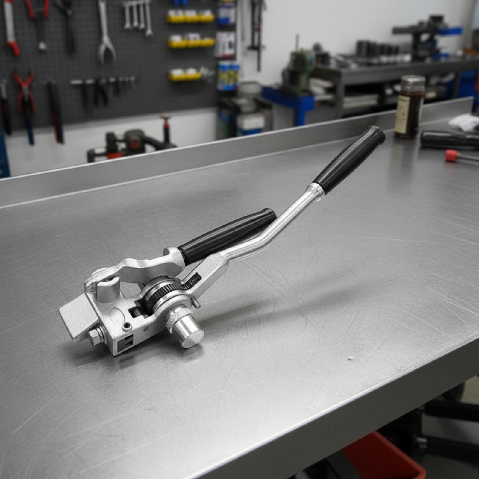 Qianly Tendireggia Manuale Professionale Tendireggia a Cricchetto Integrato Tenditore per Magazzino
