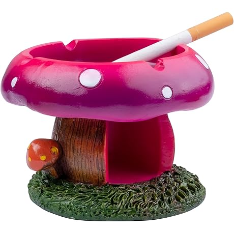 Unique Mushroom House Ashtray - Cool Decor for Your Home